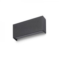 TORINO nástěnná černá 230V LED 2x5W IP54 3000K RENDL R12574