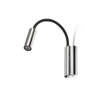 SHOW nástěnná černá chrom 230V LED 3W 3000K RENDL R12897