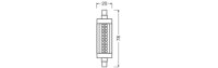 LED SLIM LINE R7s DIM P 9.5W 827 Clear R7s LEDVANCE 4099854503504