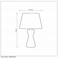 TURA Table Lamp E14 H32cm D20.5cm Black