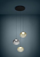 Závěsné svítidlo PANTOJA LED-CCT 17,4W IP20 černá/amber EGLO 390481