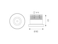 SPOT A, B ZÁPUSTNÉ ČERNÉ 4000K LED2 2150443