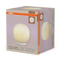 DECOR GLASS LANTERN MARBLE TABLEE27 OSRA