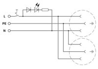 EO-AB/UT/LED/DUO/15 Dvojitá zásuvka 0804163
