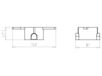 Krabice přístrojová s uchyty, hloubka 42 mm, pod omítku KAISER 1055-62