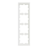 Rámeček Merten D-Life, čtyřnásobný, nordic white, plast SCHNEIDER MTN4040-6537