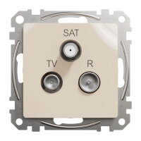 Sedna D/E TV-R-SAT zásuvka koncová 4dB, Béžová SCHNEIDER SDD112481