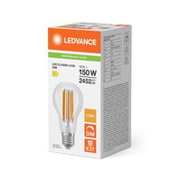 Světelný zdroj LED CLASSIC A DIM P 18W 827 Clear E27 LEDVANCE 4099854777592