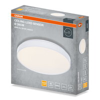 CEILING LUXO WHITE SENSOR ? 38 cm 24W 3000K IP20 WHITE OSRAM 4099854650475