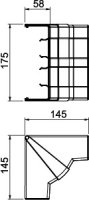 OBO GK-IH53165RW Vnitřní roh Rapid 45-2 variabilní 175x145x145 čistě bílá