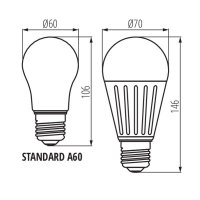 Světelný zdroj LED EBRI LED 17W E27-WW 29020 Kanlux
