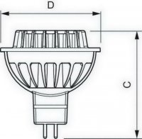 Philips Žárovka MASTER LEDspotLV D 8-50W 830 MR16 36D