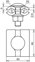 Paralelní svorka FeZn pro prům. 7-10mm DEHN 306020