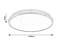Linden LED 50W IP20 3000-6500K chrom RABALUX 3478