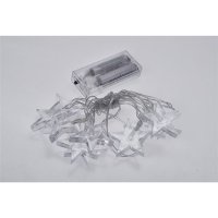 LED vánoční řetěz, hvězdy, 1,5m, 10 LED, 2 x AA, modré světlo SOLIGHT 1V52-B