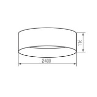 Stropní svítidlo RIFA LED 17,5W WW N2 KANLUX 36509