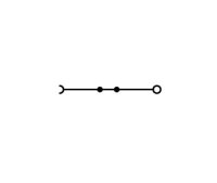 1vodičová rozpojovací svorka N, 2,5mm2, Push-in CAGE CLAMP, modrá WAGO 2002-7114