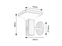 GELEEN LED 4W IP44 černá RABALUX 77044