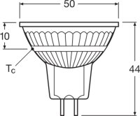 LEDVANCE LED MR16 P 3.8W 827 GU5.3