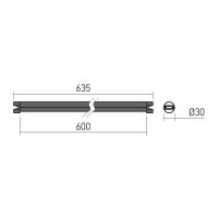 XROD LINEAR SUSP. TRACK 48V DC 0.6 Mr BK