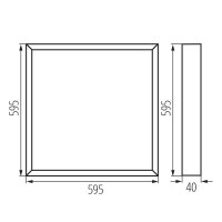 Přisazený LED panel BLINGO UAIO SRM40W 60 KANLUX 39231