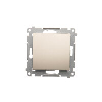 Přepínač křížový, řazení 7, 10AX, 250V~, zlatá matná, metalizované DW7.01/X/44