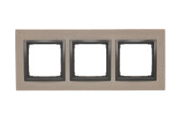 Rámeček 3 -násobný Simon 54 Nature, IP20/IP44,, beton světlý/antracit DRN3/93