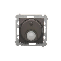 Spínač automatický s pohybovým senzorem, 20-500 W,hnědá matná metalizované