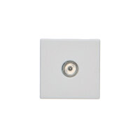 Kryt K45 TV konektor 45×45mm čistě bílá KONTAKT SIMON K120A/9