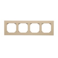 Rámeček 4 násobný champagne matná KONTAKT SIMON TR4/144