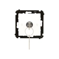 Spínač žaluziový na klíč, 3 polohový, řazení 1-0-2, 5 A / 250 V~ bílá matná