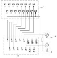 PLC-V8/D15S/IN Adaptér V8 pro 8 x PLC-INTERFACE (6,2 mm) 2296074