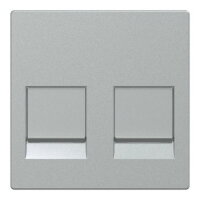 Centrální deska, Merten System M, aluminium, matný plast SCHNEIDER MEG4562-0460