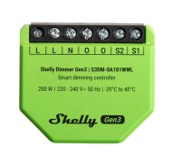 Stmívací modul SHELLY DIMMER GEN3 1kanálový, WiFi, Bluetooth