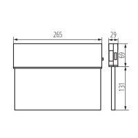 Nouzové LED svítidlo ONTEC G E1B 101 M AT/W 27750 Kanlux