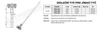 Izolační tyč pro jímací tyč ITJc 93 (FeZn/GFK) 930 mm TREMIS VP165