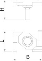 OBO CPC M6x25 Příchytka se závitovým čepem M6x25mm Ocel