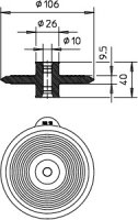 OBO DW RD10 Těsnicí manžeta RD10 oranžová Termoplastický elastomer TPE