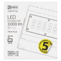 LED reflektor PROFI PLUS 30W 3000LM černý ZS2420 Emos neutrální bílá