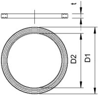 OBO 107 F M16 PE Těsnící kroužek přip. závitu M16 Polyetylén PE