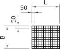 OBO SDG-1 Ocelová mříž malá 600x500mm Ocel žár.zinek