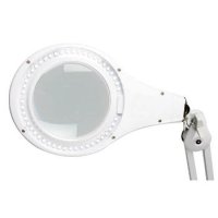 Stolní lupa s osvětlením LED, 5D, 2,25X, se svorkou, bílá FK TECHNICS 4814032