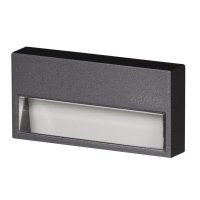 Zamel TYP 12-111-32 Světlo LED SONA, na omítku, 14Vss, IP44, GRAFIT, TEPLÁ BÍLÁ
