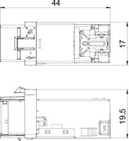 OBO ASM-C6A G Modulární zásuvka CAT 6A, stíněná šedá