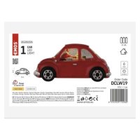 LED dekorace autíčko se Santou, 10 cm, 3x AA, vnitřní, teplá bílá, časovač
