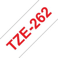 Páska BROTHER TZe-262, bílá/červená - (36mm, laminované)