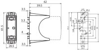 Dehn 952949 Základový díl 1p pro výměnný modul DEHNguard H PV 750