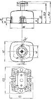 ABB 35303-10 Spínač trojpólový stiskací 16 A 400 V IP30 nástěnný černá