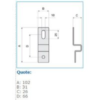 B04680 ST VTR-STAFFE DOPPIO ISOLAMENTO IBOCO 04680