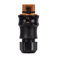 vidlice na kabel gesis RST, 5-pól, průchodka 6-10mm, šroubové svorky, hnědá